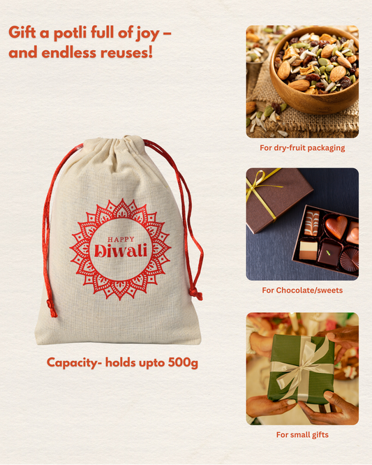 Diwalo Laddo Drawstring Potli