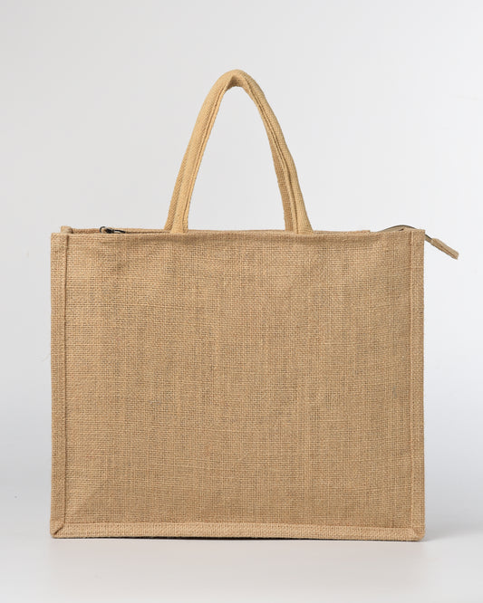 Wildflower Jute Tote
