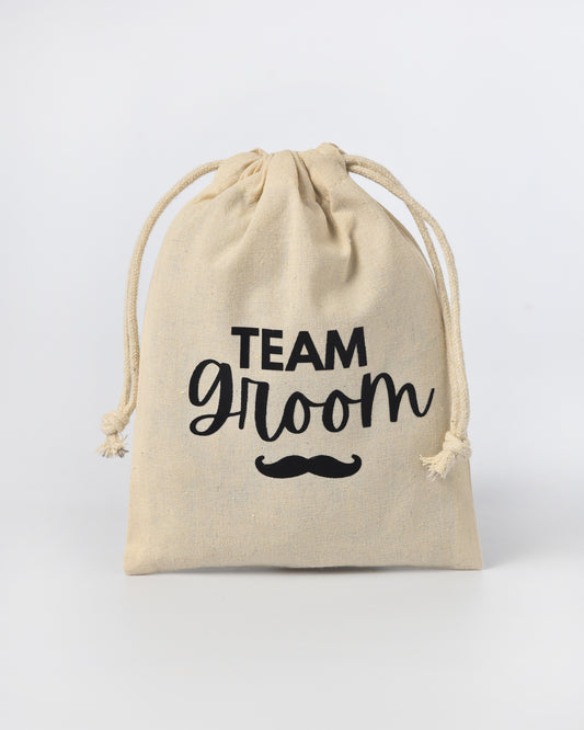 Team Groom Drawstring Potli