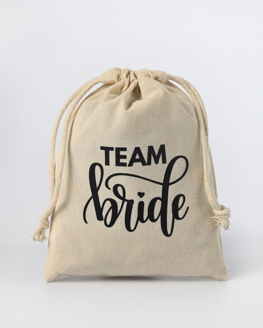 Team Bride Drawstring Potli