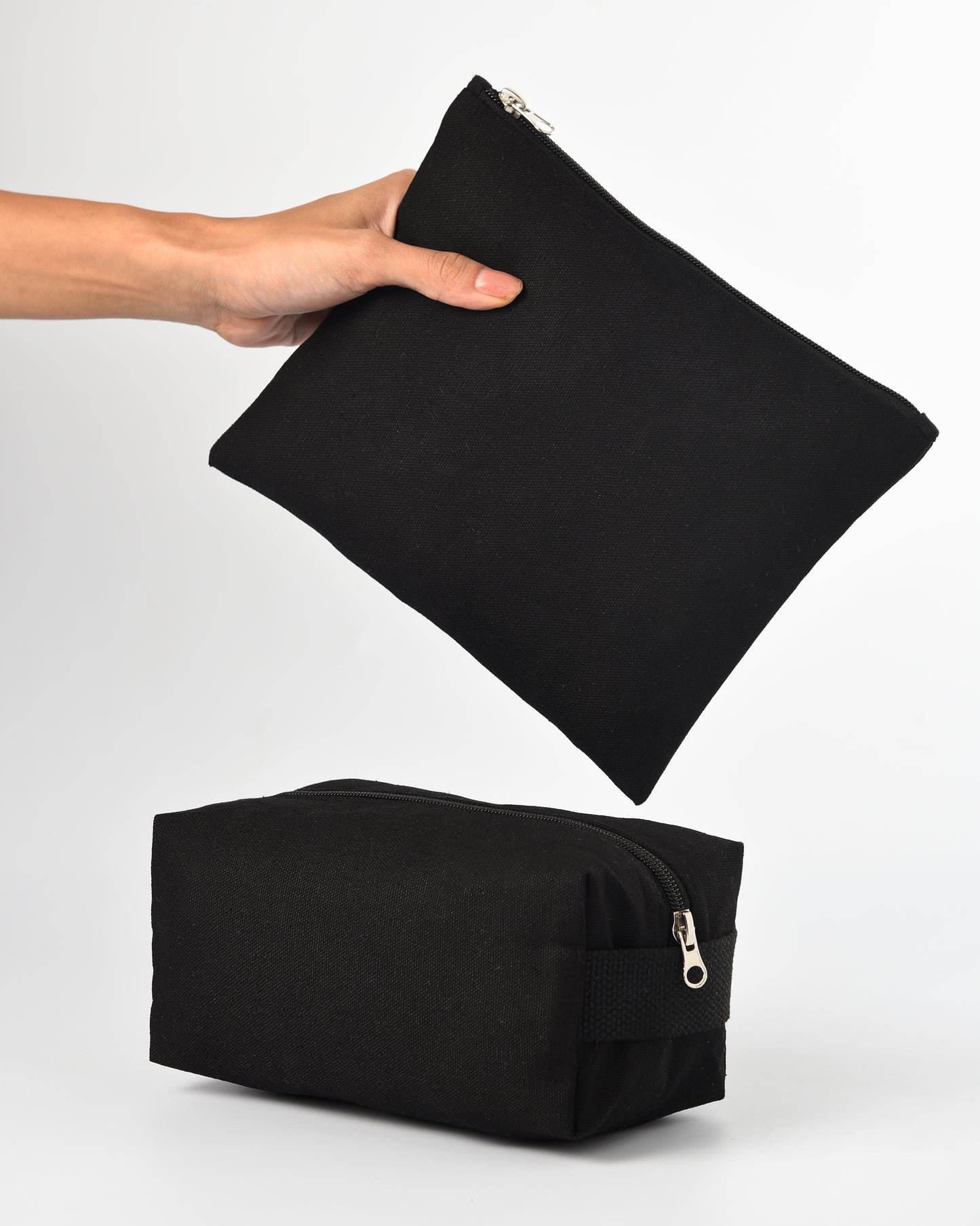 Black Cotton canvas Zipper Box Kit