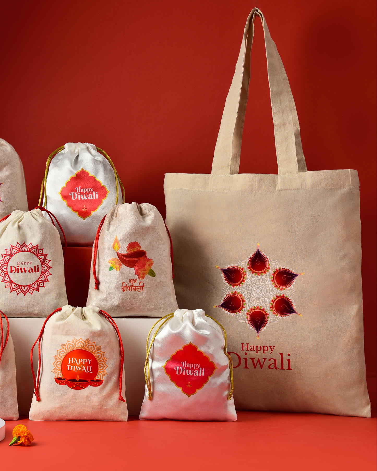 Diwali Diya tote bag