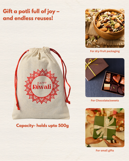 Diwalo Laddo Drawstring Potli