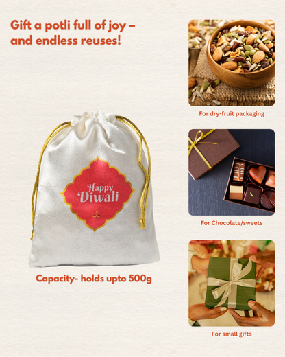 Diwali Sweets Drawstring Potli