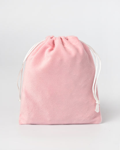 Light Pink Velvet Drawstring Potli