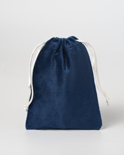 Blue Velvet Drawstring Potli