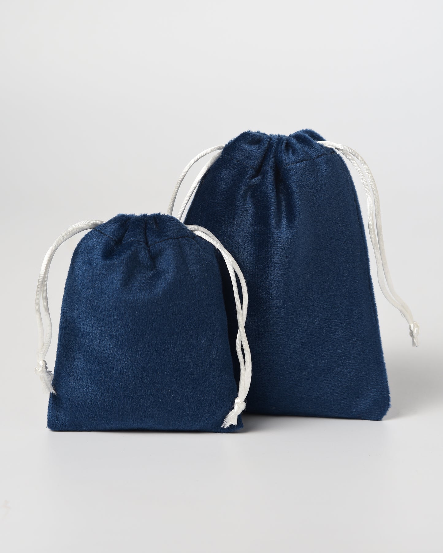 Blue Velvet Drawstring Potli