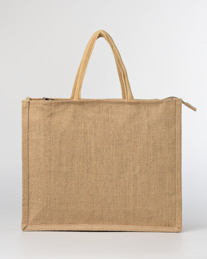 Wildflower Jute Tote