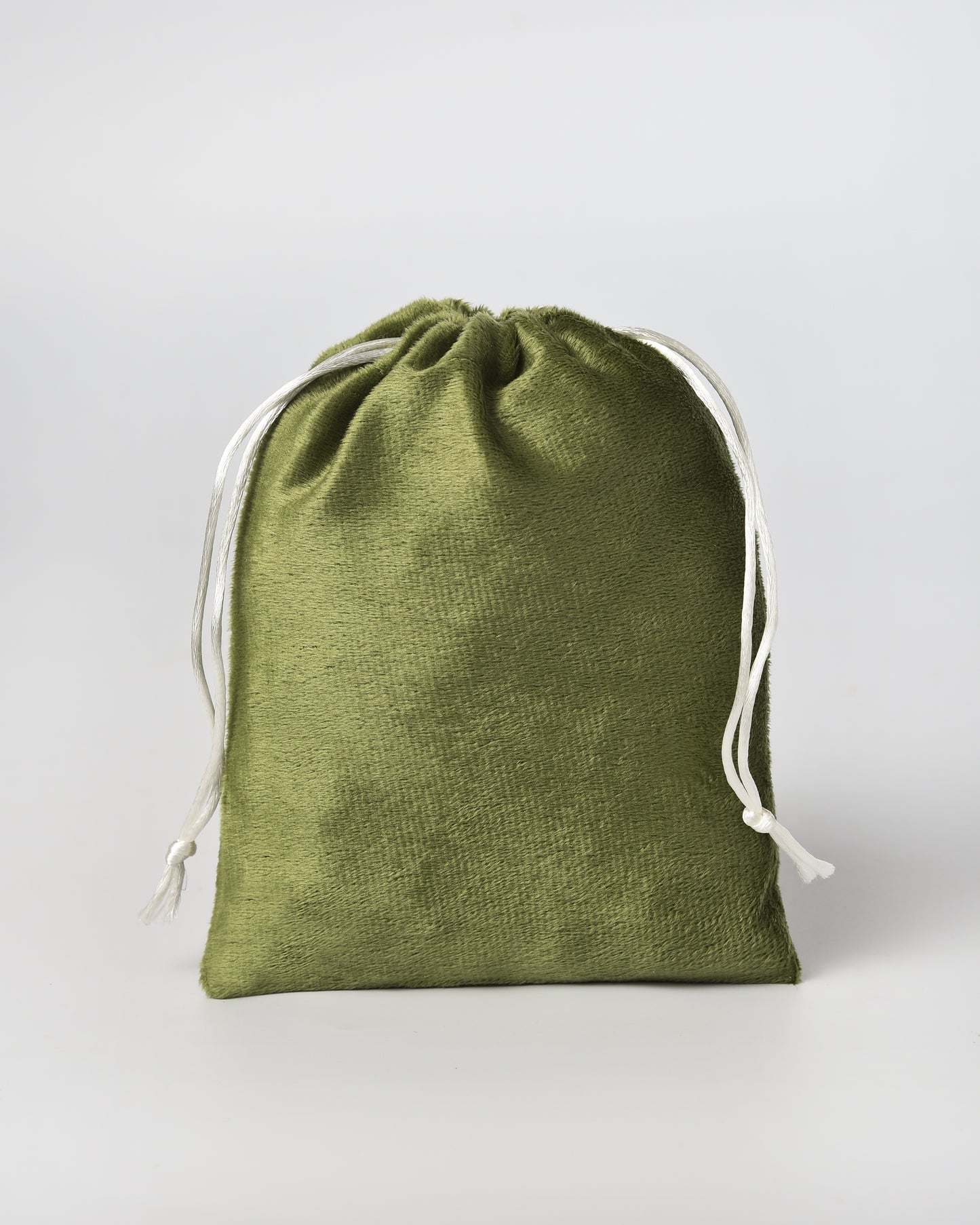 Green Velvet Drawstring Potli