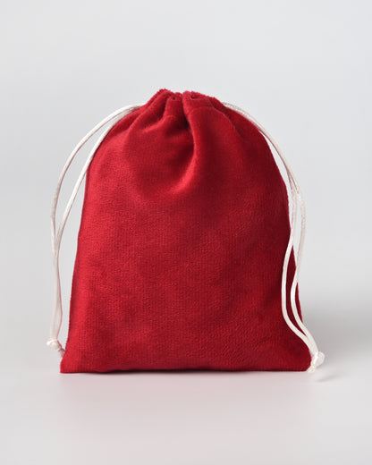 Red Velvet Drawstring Potli