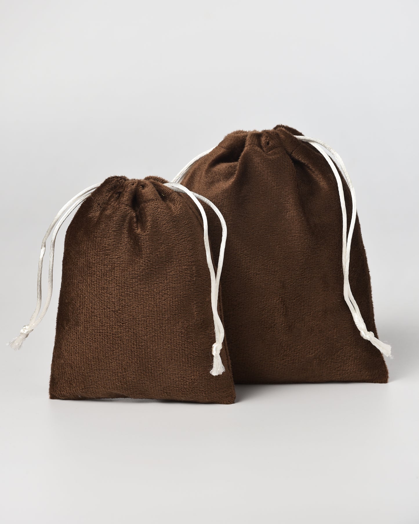 Brown Velvet drawstring Potli