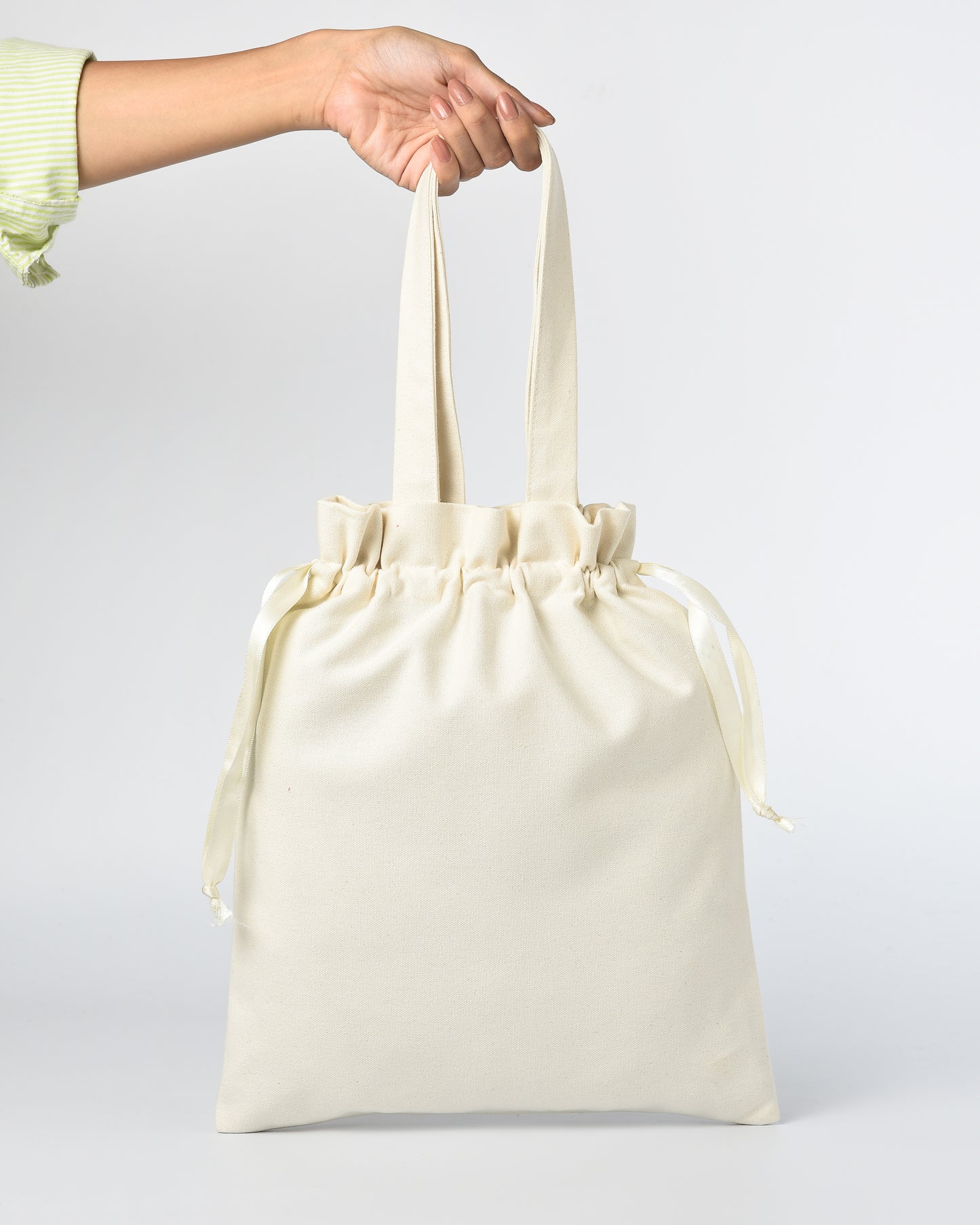 Drawstring Potli bag with Frill and Handle