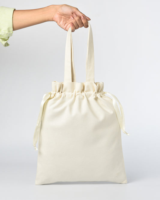 Drawstring Potli bag with Frill and Handle