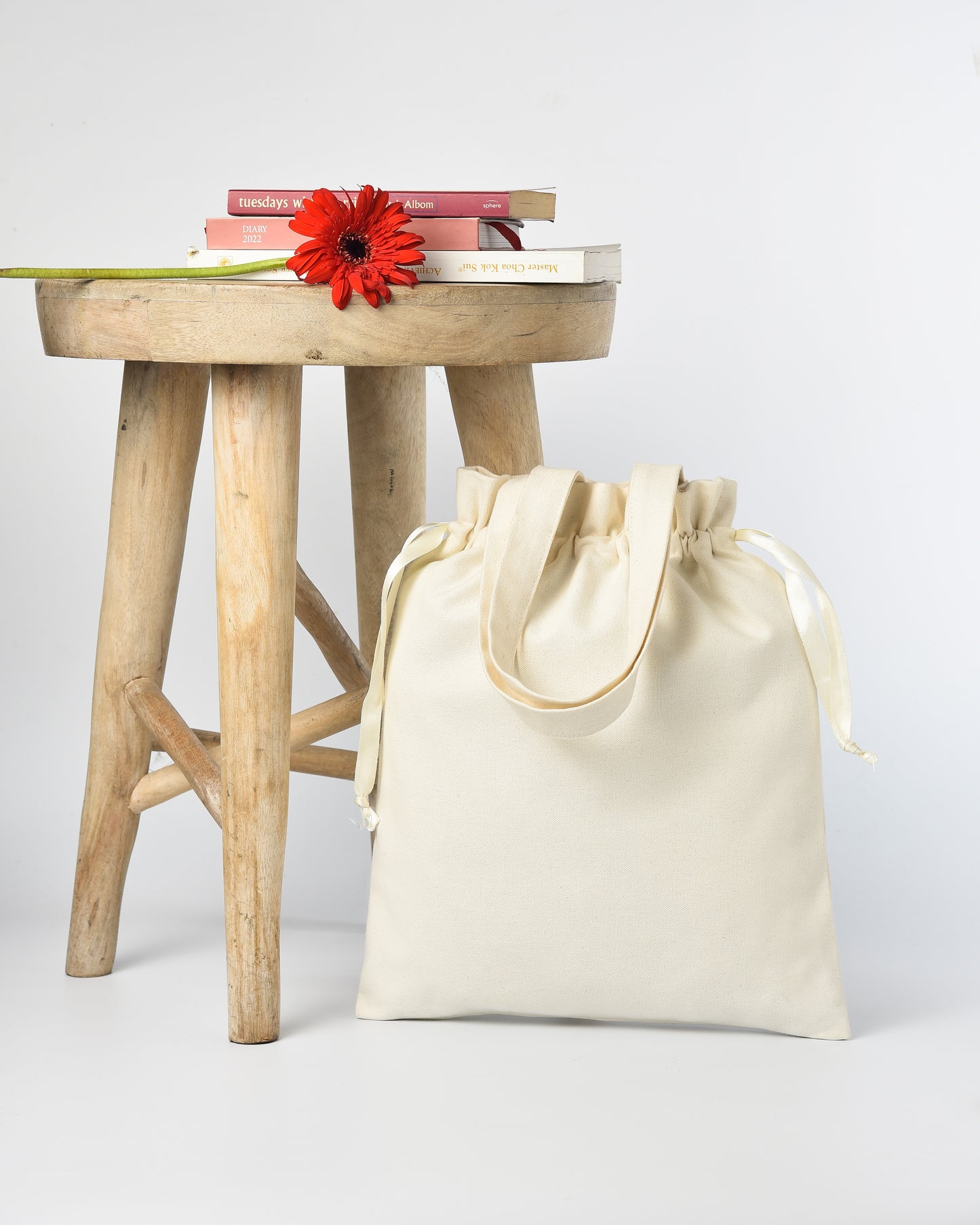Drawstring Potli bag with Frill and Handle