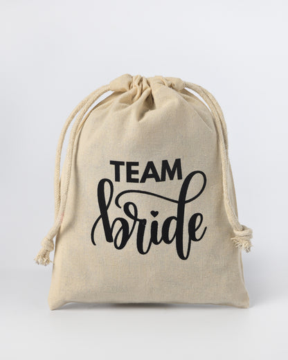 Team Bride Drawstring Potli