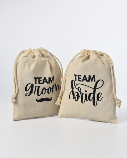 Team Bride Drawstring Potli