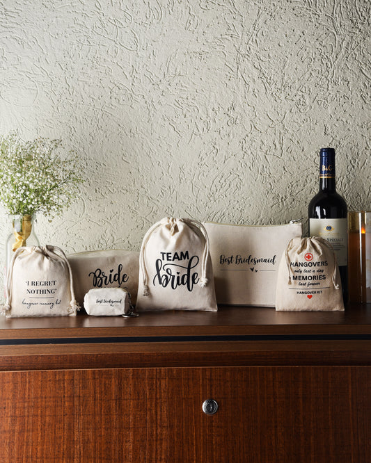 Team Bride Drawstring Potli