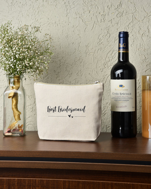 Best Bridesmaid Zipper Pouch