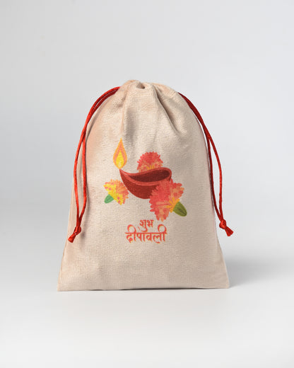 Diwali Diya DRawstring Potli