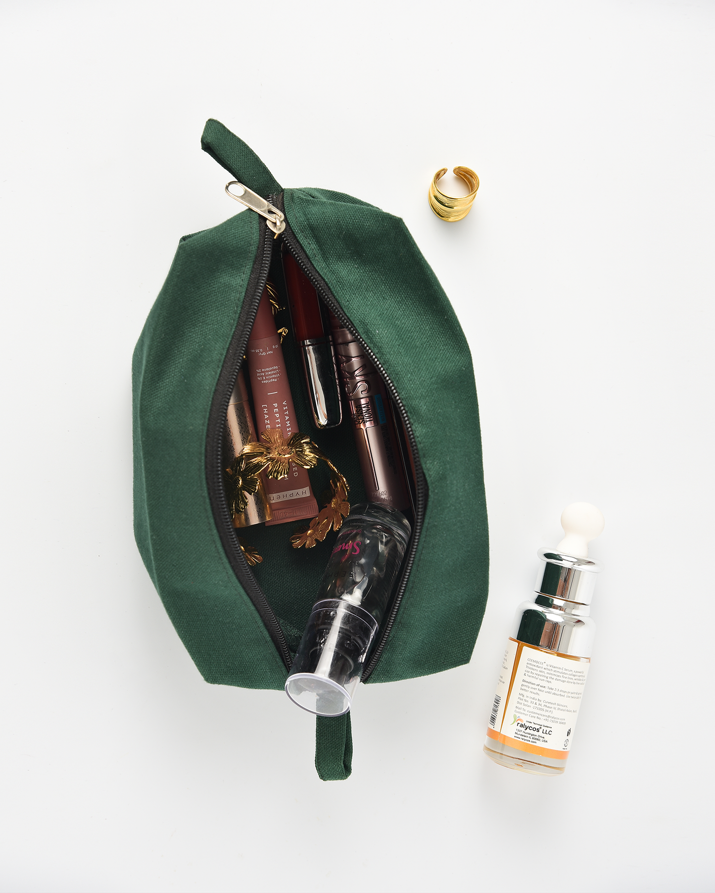 Green Canvas Zipper Box Kit