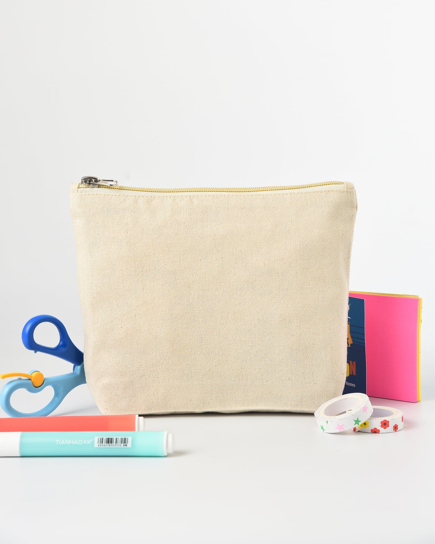 Cotton Zipper Flat with base