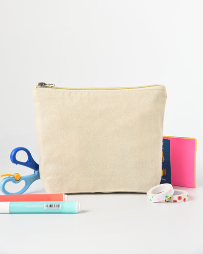 Cotton Zipper Flat with base