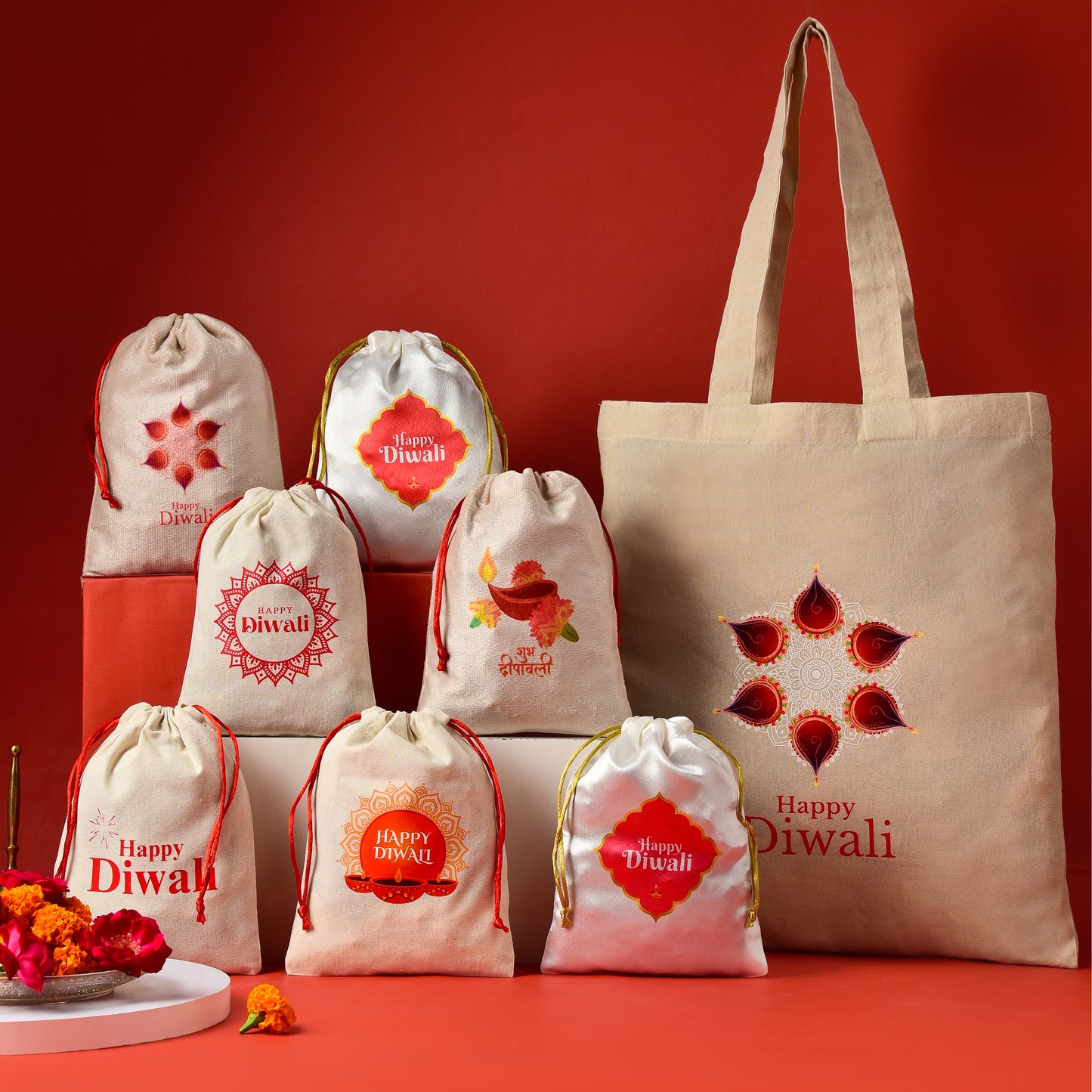 Diwali Dhamal Drawstring Potli