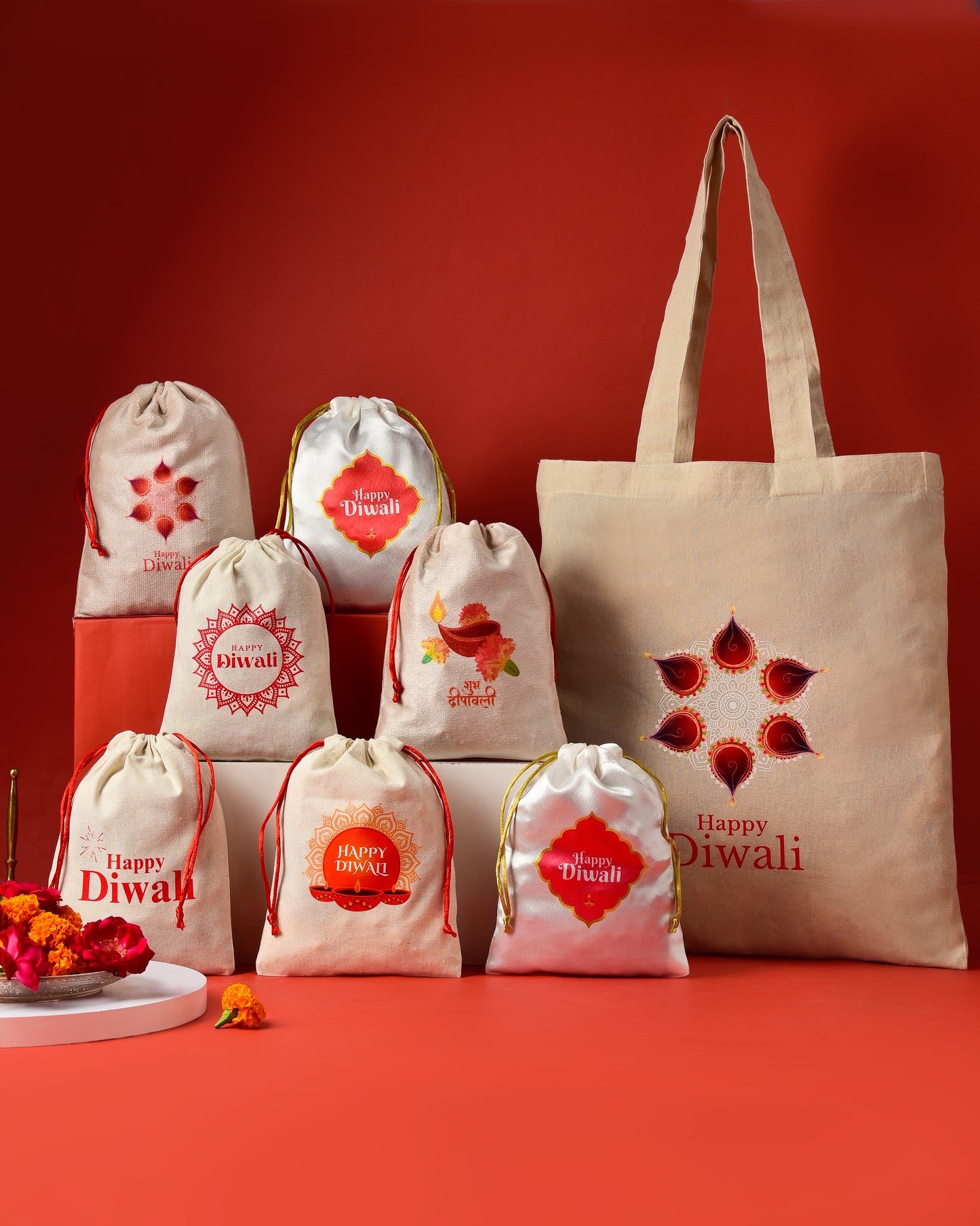 Diwali special Drawstring potli